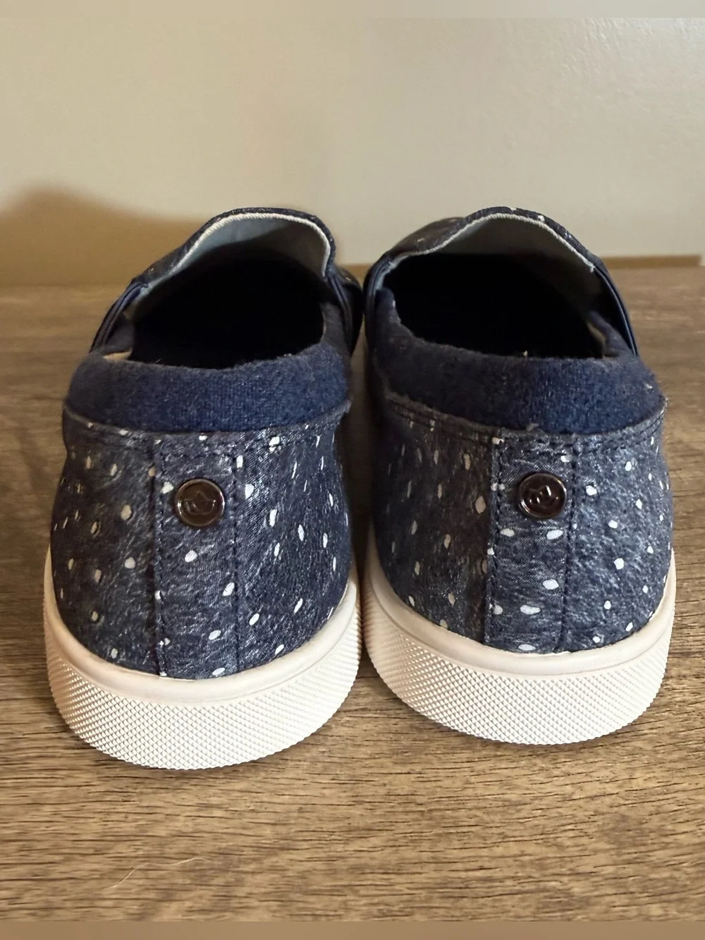 Spenco Santa Cruz Blue Ostrich Slip On Casual Shoes Women’s Size 8 Orthotic